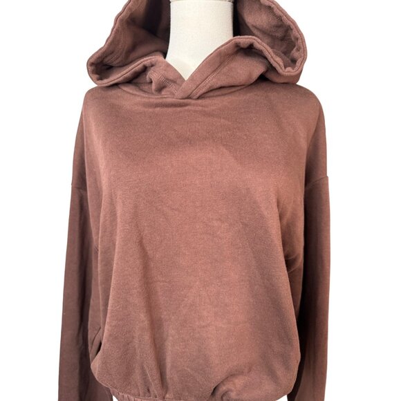 2/$30 Zara Large Chocolate Brown Cotton & Polyester Sweatshirt - Picture 4 of 15